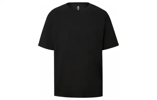 Converse T Shirts Men's Black Crew Neck Moderate Straight Fit