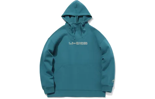 Li Ning X Disney Sweatshirts Men's Dragonfly Green Hooded Moderate Regular
