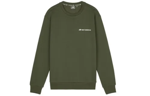 New Balance Sweatshirts Men's Green Crew Neck Moderate Regular