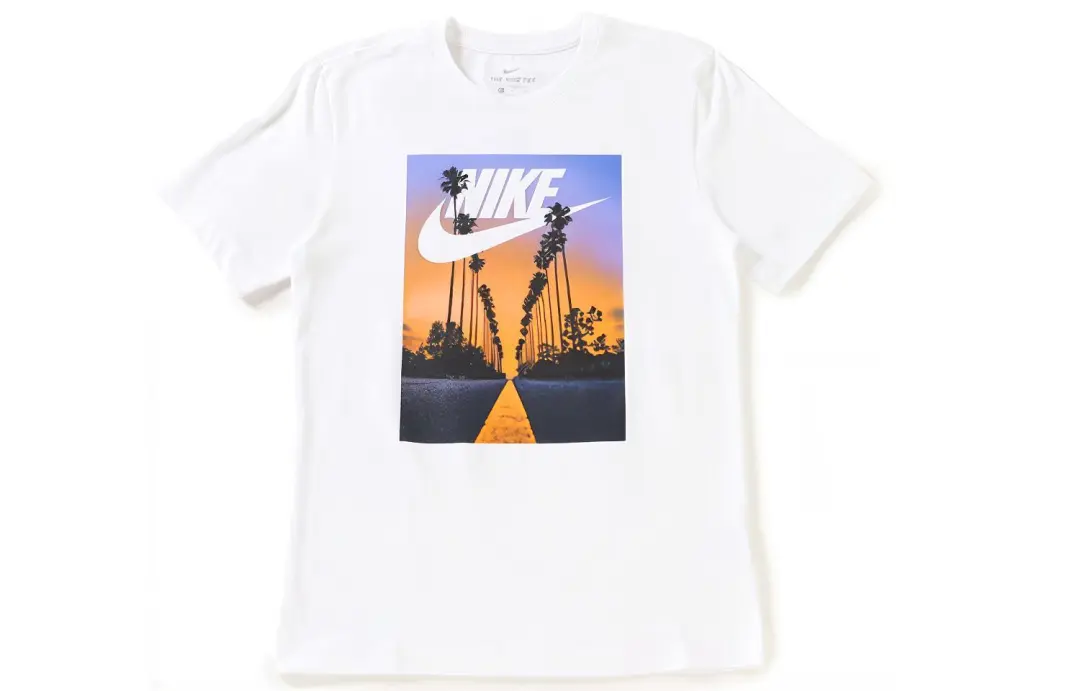 Nike T Shirts Men's Crew Neck Moderate Straight Fit