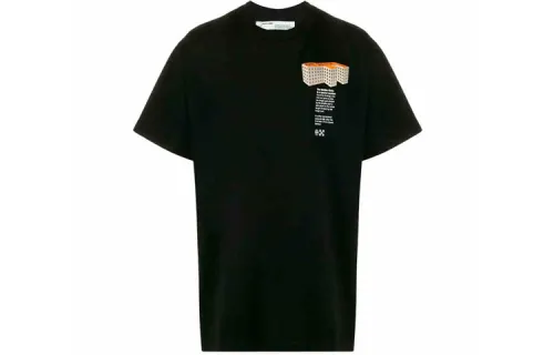 OFF WHITE SS20 T Shirts Men's Crew Neck Moderate Straight Fit