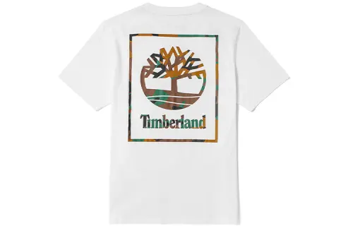 Timberland T Shirts Men's White Crew Neck Moderate Other