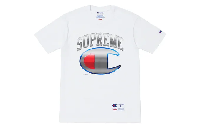 Supreme x Champion Co branded Collection T Shirt Unisex
