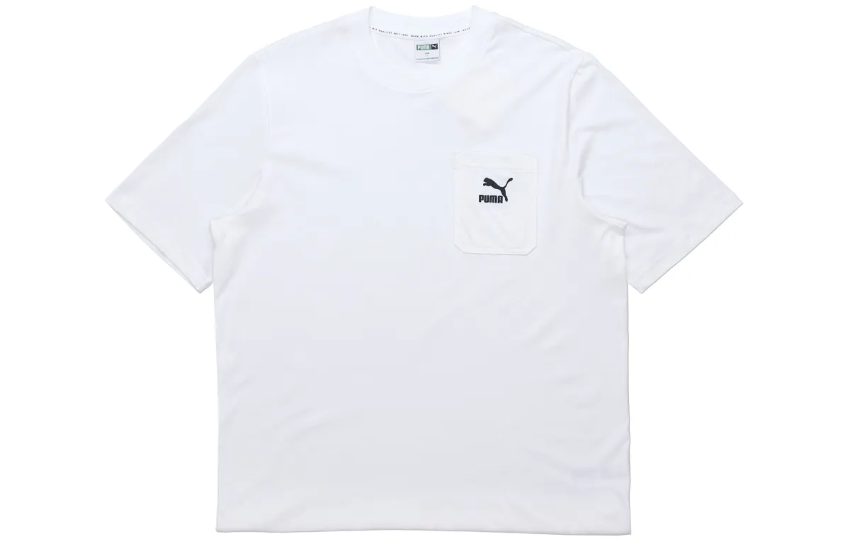 PUMA Set-in Sleeve T-Shirt Men's White