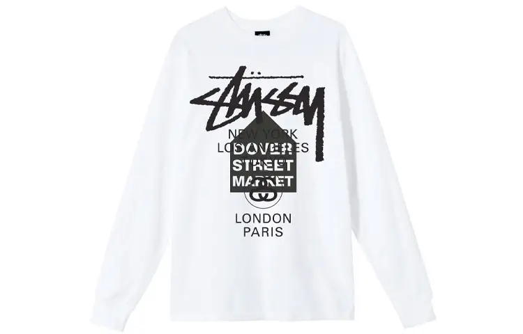 Stussy X Dover Street Market World Tour Long Sleeve Tee