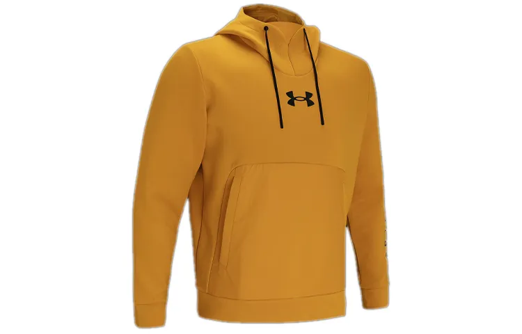 Under Armour Sportstyle Sweatshirts Men's Gold Hooded Moderate Regular
