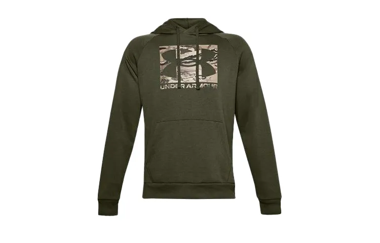 Under Armour Sweatshirts Men's Green Hooded Moderate Regular