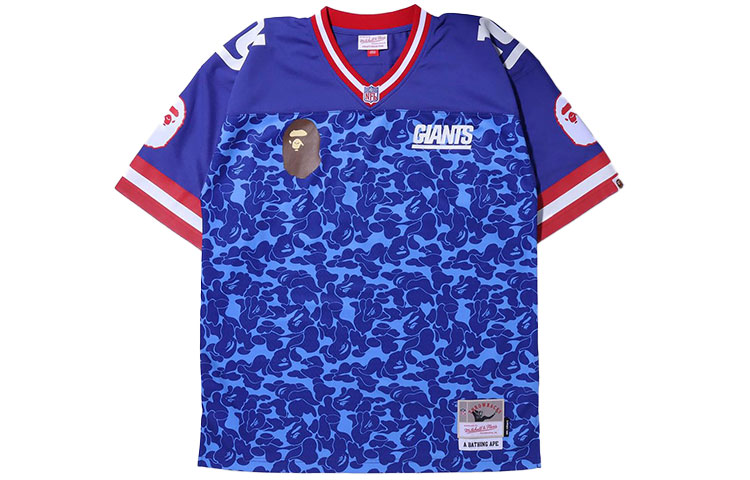 Bape X Mitchell & Ness Nfl New York Giants Legacy Jersey