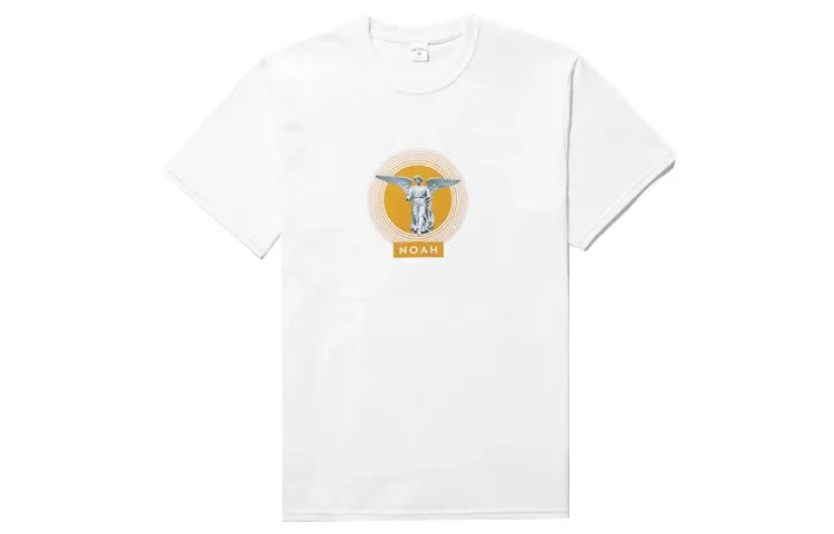 NOAH T Shirts Unisex White Crew Neck Moderate Straight Fit