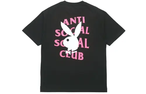 ANTI SOCIAL SOCIAL CLUB Logo Print T Shirt Unisex Black