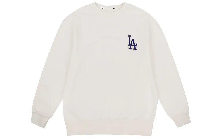 MLB Sweatshirts Unisex White Crew Neck Moderate Straight Fit