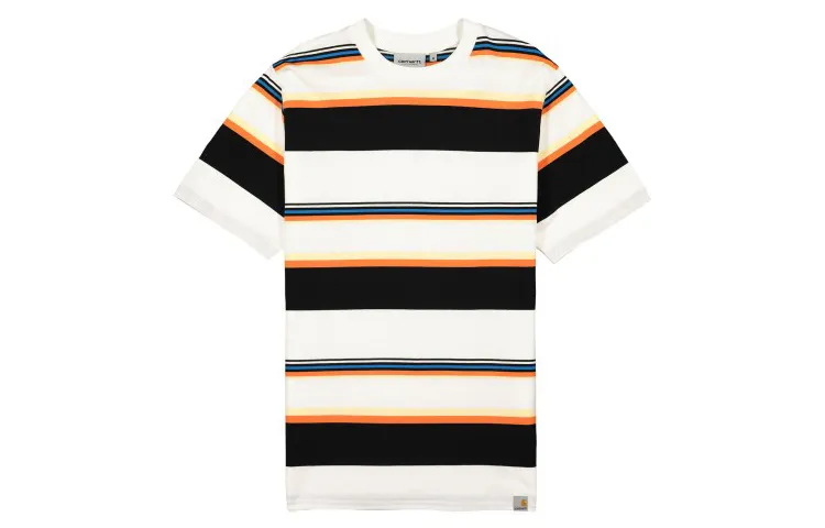 Carhartt WIP T-Shirts Men's Ecru Crew Neck Moderate Straight Fit