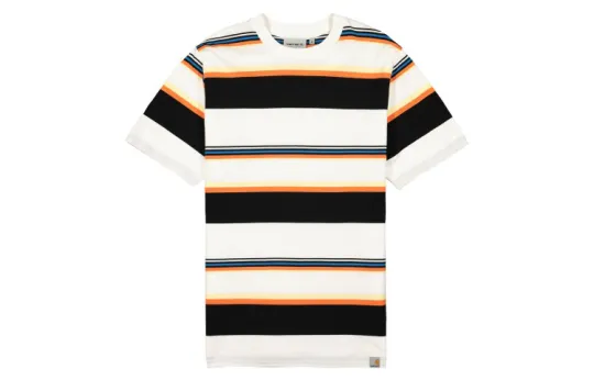 Carhartt WIP T Shirts Men's Ecru Crew Neck Moderate Straight Fit