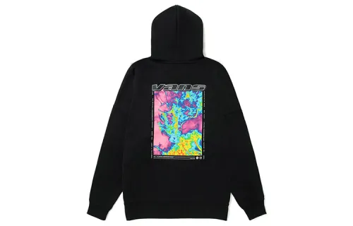 Vans Sweatshirts Unisex Black Hooded Moderate Regular