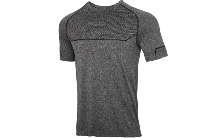 PUMA T Shirts Men's Gray Crew Neck Moderate Straight Fit