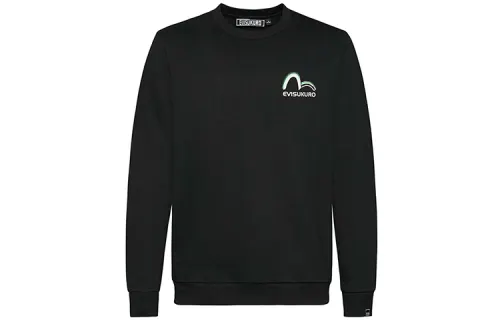 EVISU Crew Neck Regular Sweatshirt Men's Black