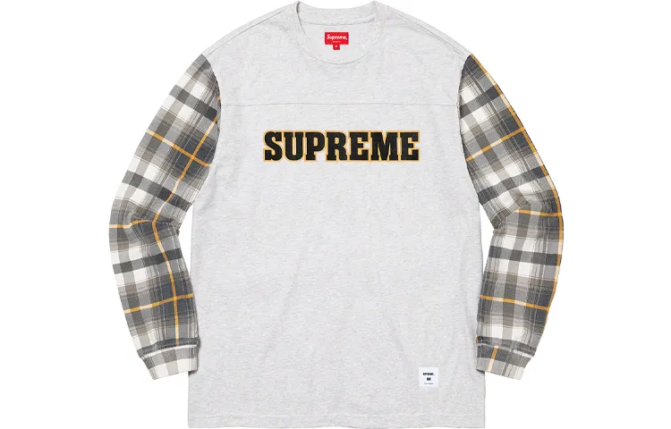 Supreme Plaid Sleeve L/S Tee
