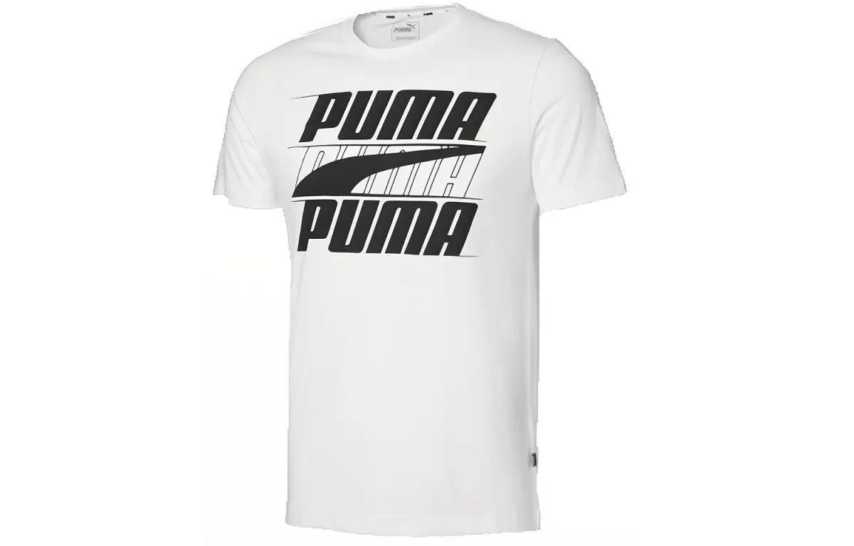 PUMA T-Shirts Men's Crew Neck Moderate Straight Fit