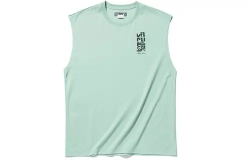 ANTA Basketball Collection T Shirts Men's Green Crew Neck Moderate Straight Fit