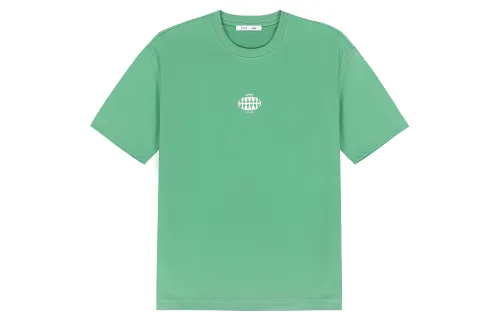 ASICS X 8ON8 Joint Collection T Shirts Unisex Ocean Green Crew Neck Moderate Straight Fit