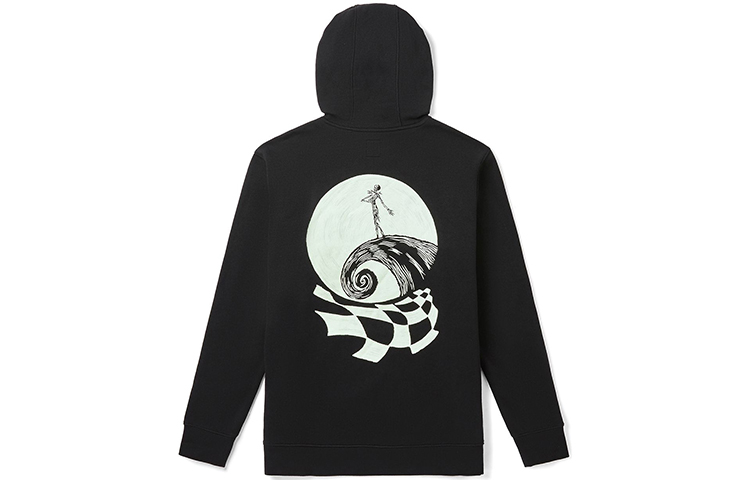 Vans Sweatshirts Men's Black Hooded Moderate Regular