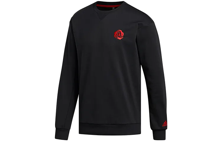 Adidas Sweatshirts Men's Black Crew Neck Thickened Regular