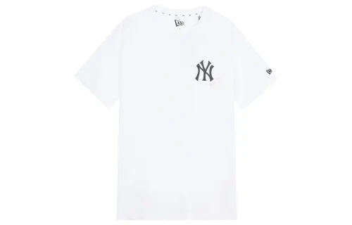 New Era T Shirts Unisex White Crew Neck Moderate Straight Fit