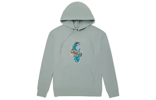 Vans Sweatshirts Unisex Light Gray Hooded Moderate Regular