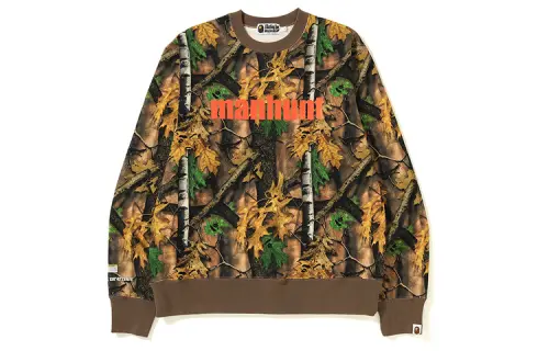 Bape Forest Camo Wide Crewneck