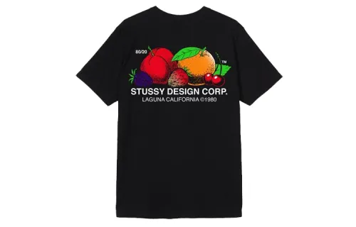 Stussy T Shirts Men's Crew Neck Moderate