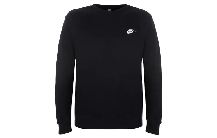 Nike Sweatshirts Men's Black Crew Neck Moderate Regular