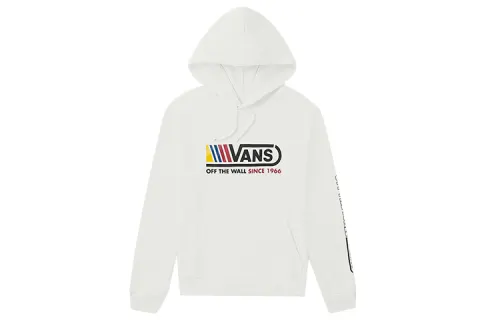 Vans Sweatshirts Unisex White Hooded Moderate Regular