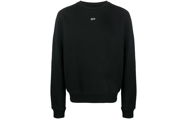 OFF WHITE Slim Fit Stencil Crewneck Sweatshirt