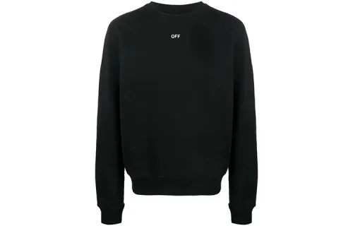 OFF WHITE Slim Fit Stencil Crewneck Sweatshirt
