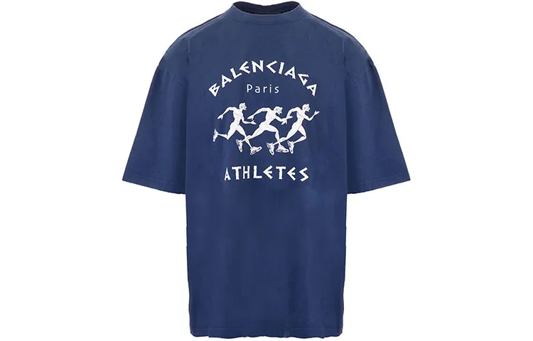 Balenciaga SS21 T Shirt Men's Blue