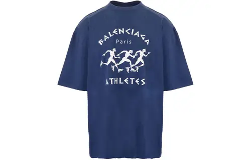 Balenciaga SS21 T Shirt Men's Blue