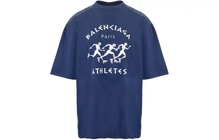 Balenciaga SS21 T Shirt Men's Blue