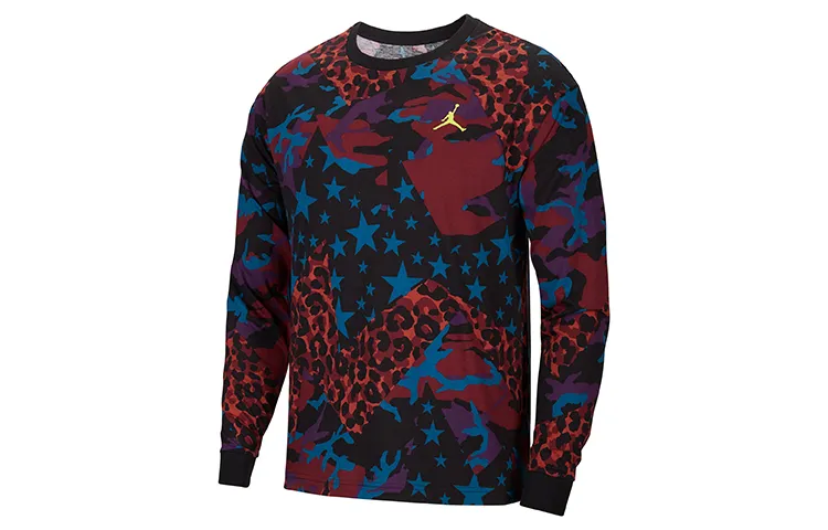 Jordan T Shirt Men's Purple Flower Color