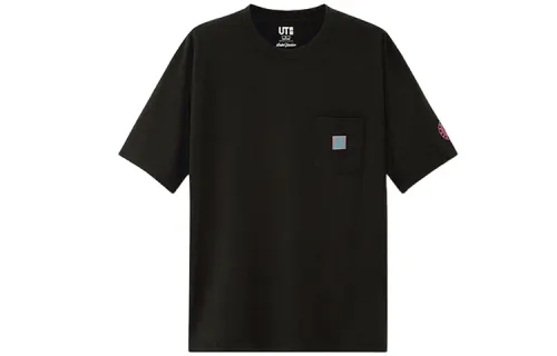 UNIQLO Straight Fit T Shirt Unisex Black