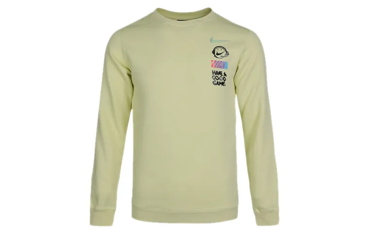 Nike Sweatshirts Men's Orange Cyan Crew Neck Moderate Regular