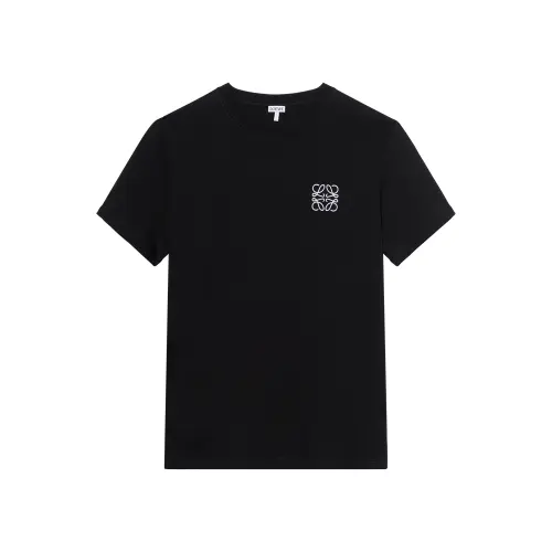 LOEWE Logo Embroidered Crewneck T Shirt