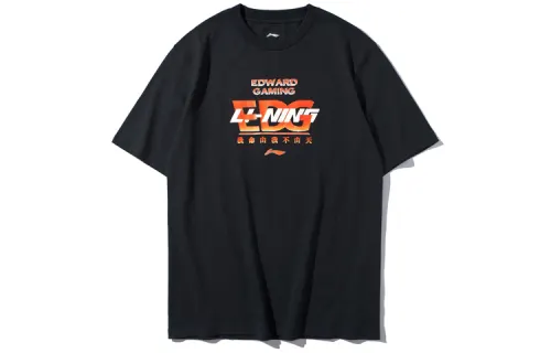 Li Ning Sports Fashion Collection T Shirt Unisex Black