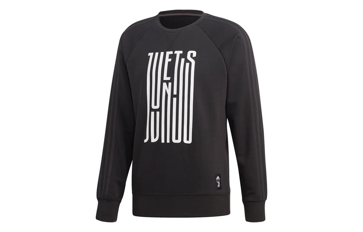Adidas Sweatshirts Men's Black Crew Neck Moderate Regular