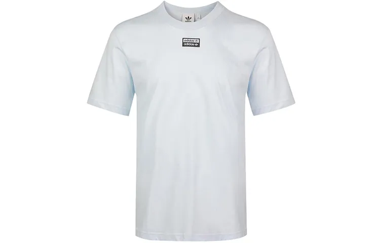 Adidas Originals T-Shirts Men's White Crew Neck Moderate Straight Fit