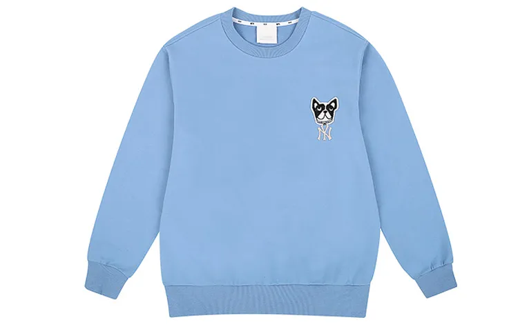 MLB Sweatshirts Unisex Blue Crew Neck Moderate