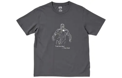 UNIQLO T Shirt Unisex Asphalt Gray