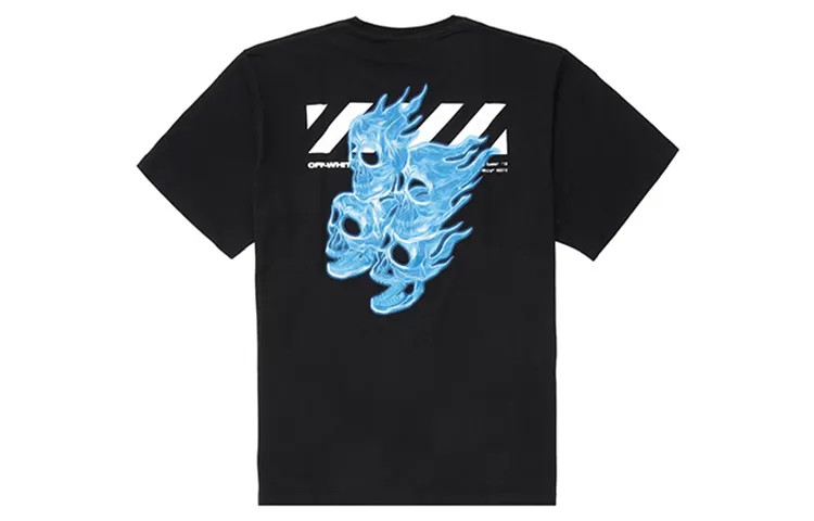 OFF WHITE Oversized Diag Skulls T Shirt