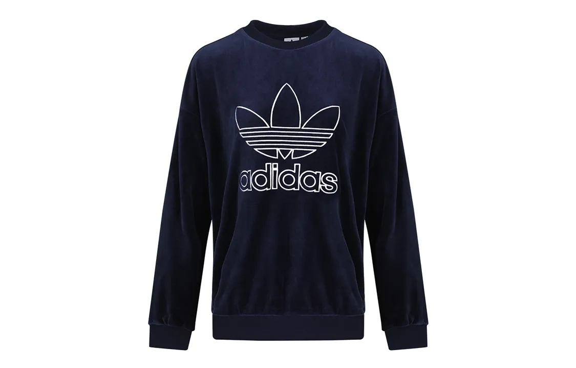 Adidas Originals CREW SWEATSHIRT Sweatshirts Women's Navy Blue Crew Neck Moderate Regular