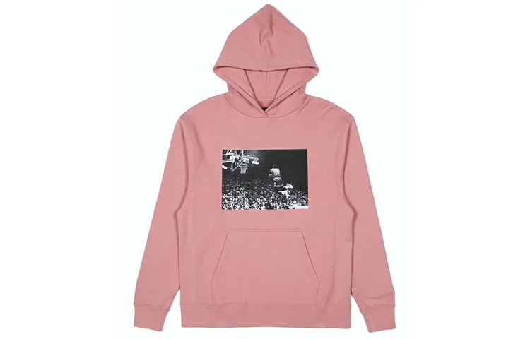 Jordan X Union Jordan X Union Sweatshirts Men's Pink Hooded Moderate Regular