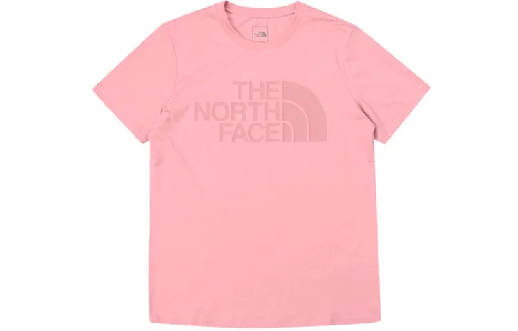 THE NORTH FACE T-Shirts Unisex Pink Crew Neck Moderate Straight Fit